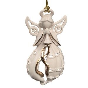Lenox Angel of the Sea Christmas Ornament Porcelain 24K Gold Trim